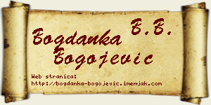 Bogdanka Bogojević vizit kartica